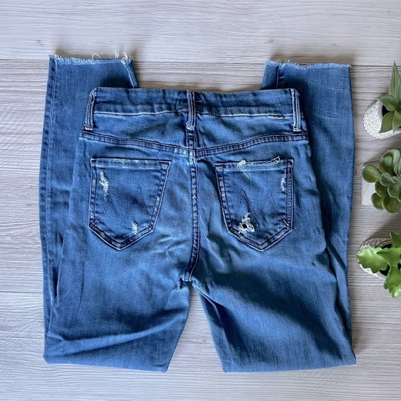 MOTHER high waisted looker graffiti girl jeans size 25 - Picture 10 of 16